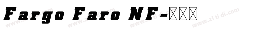 Fargo Faro NF字体转换